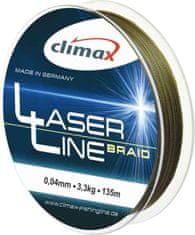 Climax Climax Laser Line Braid šnúra, olivová - 135m 0,04mm / 3,3kg