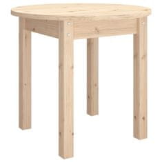 Vidaxl Konferenčný stolík Ø 45x40 cm borovicový masív