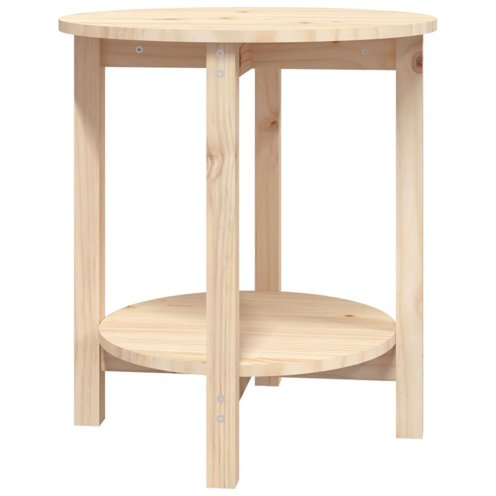 Vidaxl Konferenčný stolík Ø 55x60 cm borovicový masív