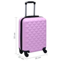 Petromila vidaXL Cestovný kufor s tvrdým krytom ružový ABS