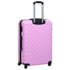 Petromila vidaXL Cestovný kufor s tvrdým krytom ružový ABS