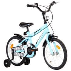 Vidaxl Detský bicykel 16 palcový čierny a modrý