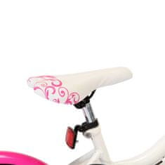 Vidaxl Detský bicykel ružovo-biely 20 palcový
