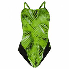 Michael Phelps Dámske plavky MESA LADY MID BACK multicolor / zelená zelená/čierna 30 - dievčenské