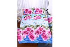 EXCELLENT 3-dielna súprava posteľnej bielizne 135x200 cm - Ruže a motýle