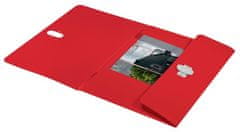 LEITZ Dosky na dokumenty "Recycle", červená, PP, A4, 46220025