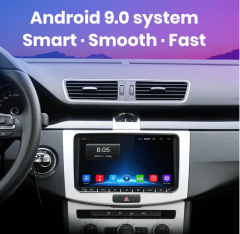 Junsun 2GB RAM Apple CarPlay Android autorádio pre VOLKSWAGEN ŠKODA SEAT GPS navigácia, WiFi, Bluetooth, USB, kamera