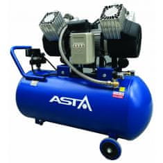 ASTA Bezolejový vzduchový kompresor štvorvalcový, 100 l, 230 V, typ Industry - ASTA