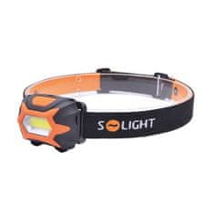 Solight Čelové LED COB svietidlo - čelovka, 3W, 150 lm, batériové