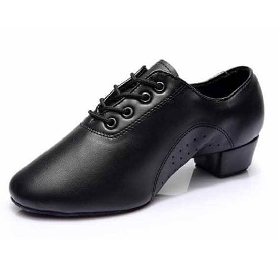 Burtan Dance Shoes Moderni črni usnjeni čevlji iz Cadiza