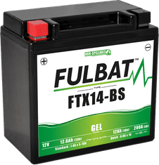 Fulbat Gélový akumulátor FTX14-BS GEL (YTX14-BS GEL)