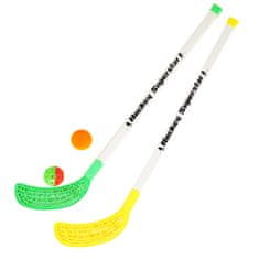 Rappa Florbalové hokejky s loptičkou a pukom 80 cm