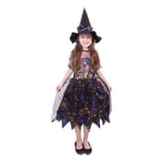 Rappa Detský kostým čarodejnica farebná (M)