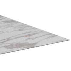 Vidaxl Samolepiace podlahové dosky z PVC 5,11 m2, biely mramor