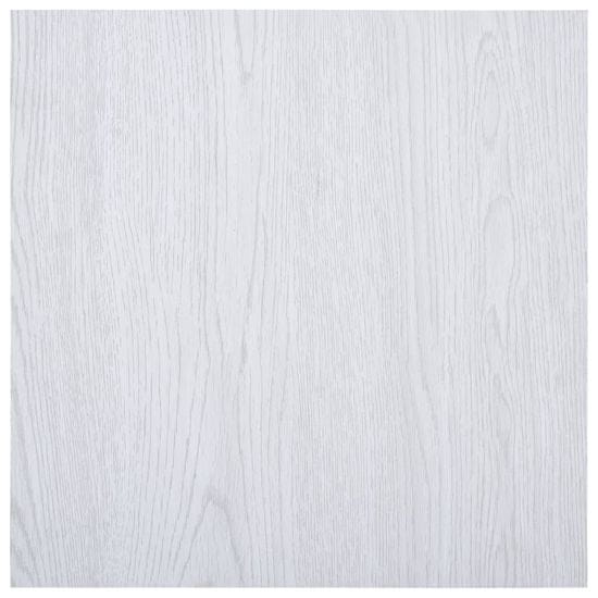 Vidaxl Samolepiace podlahové dosky 5,11 m2, PVC, biele