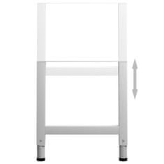 Vidaxl Rámy na pracovné stoly 2 ks kovové 55x(69x95,5) cm sivé
