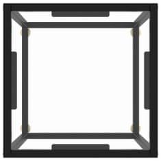 Vidaxl Konferenčný stolík, čierny, tvrdené sklo 40x40x50 cm