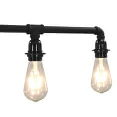 Vidaxl Stropná lampa čierna 5 x E27 žiarovky