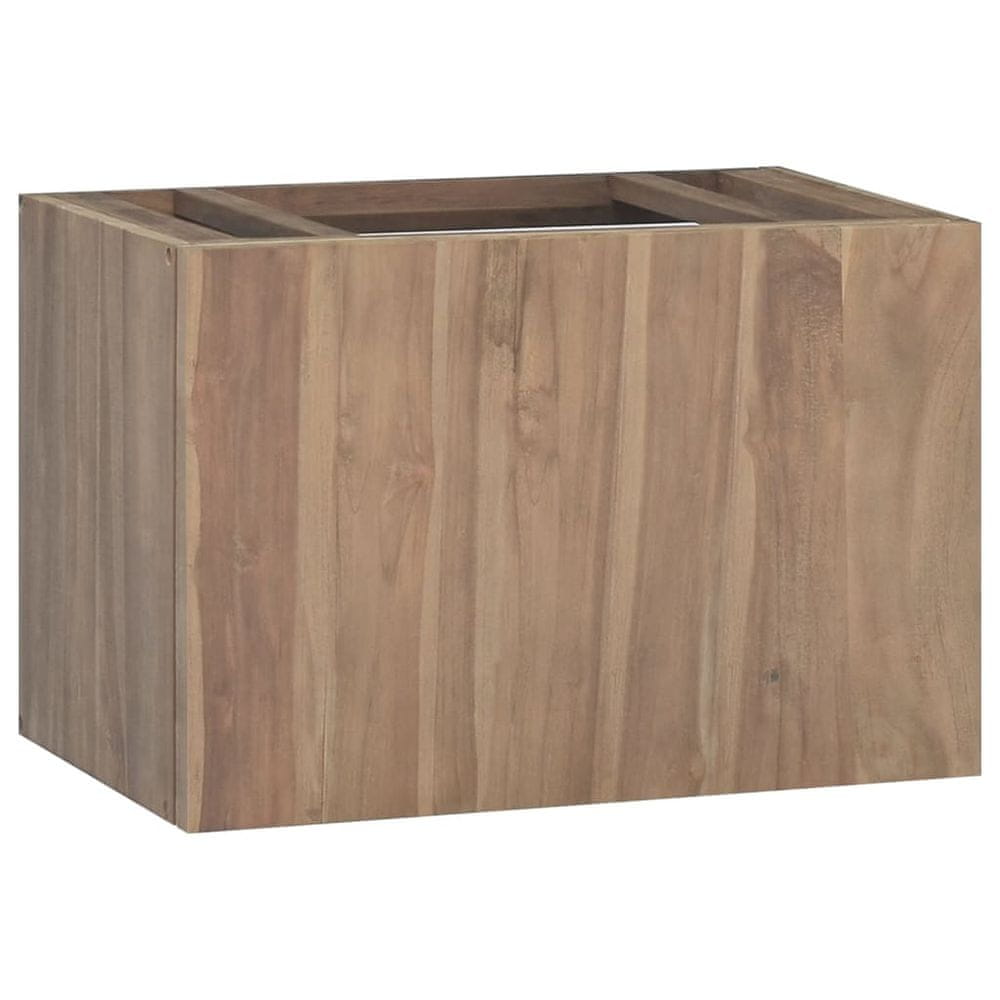 Vidaxl Kúpeľňová nástenná skrinka, 60x39x40 cm, masívne teakové drevo