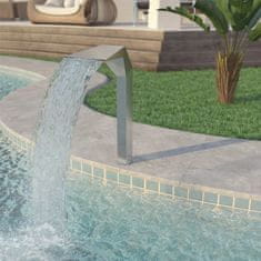 Petromila vidaXL Bazénová fontána, nehrdzavejúca oceľ 50x30x90 cm, strieborná