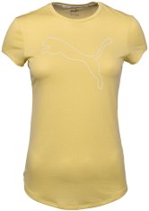 Puma Dámske tričko RTG Heather Logo žlté 586455 40 M