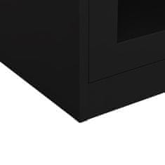 Vidaxl Kancelárska skriňa čierna 90x40x90 cm oceľová