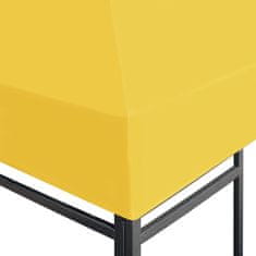 Vidaxl Strieška na altánok 270 g/m², 4x3 m, žltá