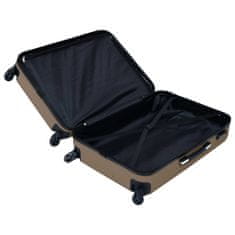 Vidaxl Súprava cestovných kufrov s tvrdým krytom 3 ks hnedá ABS