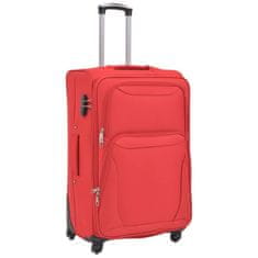 Vidaxl Sada 3 cestovných kufrov, červená