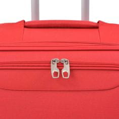 Vidaxl Sada 3 cestovných kufrov, červená