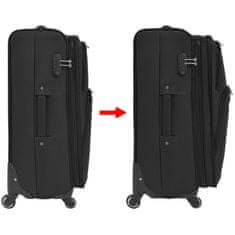 Vidaxl Sada 3 cestovných kufrov, čierna