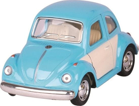 Goki Volkswagen Chrobák klasik (1967) na spätné natiahnutie - modrý