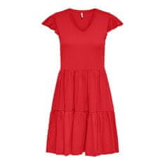 ONLY Dámske šaty ONLMAY Regular Fit 15226992 High Risk Red (Veľkosť S)