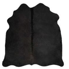 Petromila vidaXL Koberec z pravej hovädzej kože čierny 180x220 cm