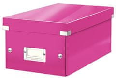 LEITZ Krabica na DVD Click&Store, ružová