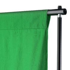 Vidaxl Fotopozadie, bavlna, zelené 300x300 cm, na farebné kľúčovanie