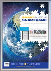EuroGraphics Smart puzzle Strieborný hliníkový klaprám na puzzle 48,89x67,63cm
