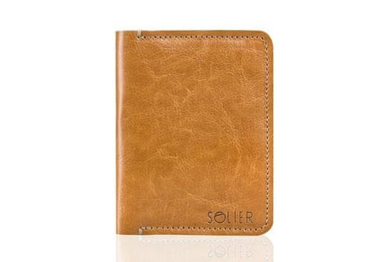 Solier Tenká kožená pánska peňaženka SW10