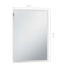 Vidaxl Kúpeľňové LED nástenné zrkadlo 60x80 cm
