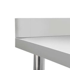 Vidaxl Kuchynský pracovný stôl, prístenný 120x60x93 cm, oceľ