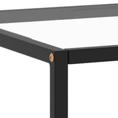 Vidaxl Konferenčný stolík, čierny, tvrdené sklo 100x50x35 cm