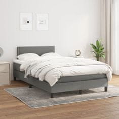 Petromila vidaXL Boxspring posteľ s matracom tmavosivý 120x200 cm látka