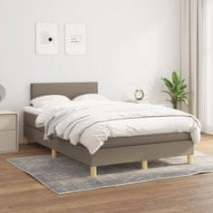 Petromila vidaXL Boxspring posteľ s matracom sivohnedý 120x200 cm látka