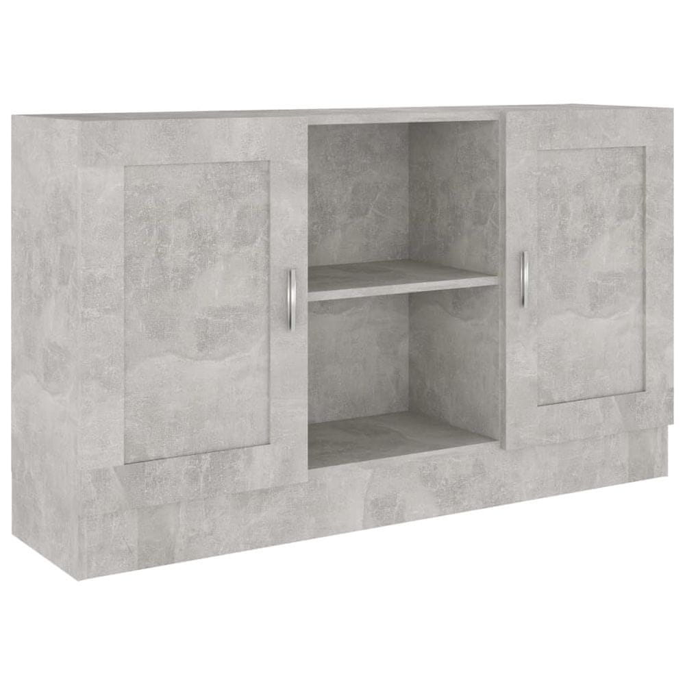 Vidaxl Komoda, betónovo sivá 120x30,5x70 cm, kompozitné drevo