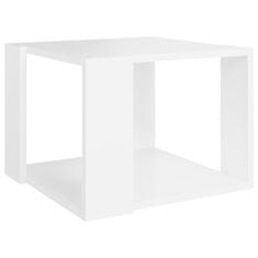 Vidaxl Konferenčný stolík, biely 40x40x30 cm, kompozitné drevo