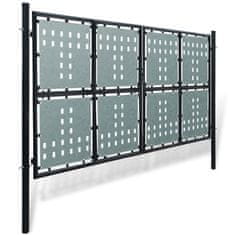 Petromila vidaXL Čierna jednokrídlová plotová brána 300x200 cm