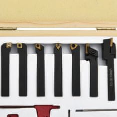 Vidaxl Sústružnícke nože, vymeniteľné plátky, sada 12 ks, 8x8 mm 70 mm
