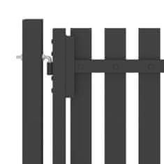 Vidaxl Záhradná plotová brána, oceľ 4x2,5 cm, antracitová