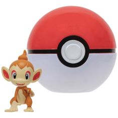 Jazwares Pokémon Clip and Go Poké Ball - figúrka Chimchar