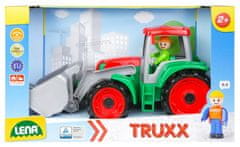 LENA Truxx traktor v okrasnej krabici